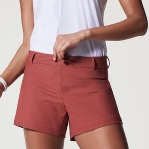 Spanx Sunshine Shorts 4" In Sun Washed Red Women's Size XL